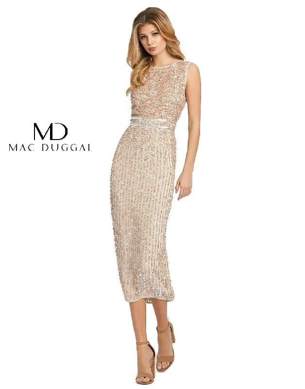 Mac Duggal A10509 Nude 4 Sale