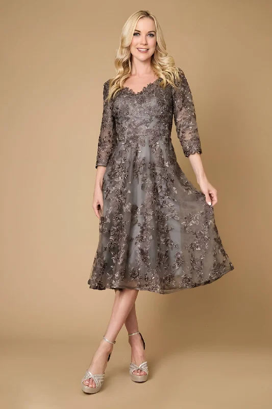 Short Cocktail Lace Mother of the Bride Dress