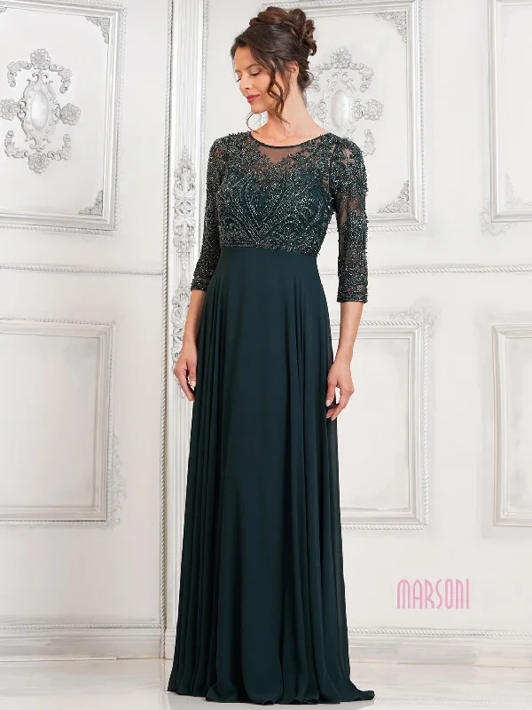 Marsoni MV1322 Mother of the Bride Long Beaded Dress