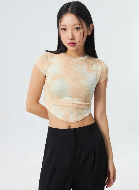 Tie Dye Cropped Tee CM330