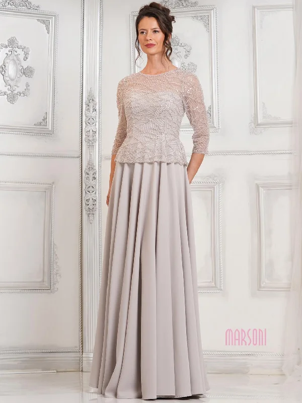 Marsoni MV1319 Beaded Mother of the Bride Long Formal Dress