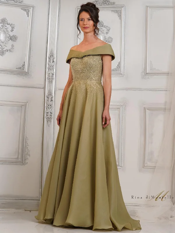 Rina di Montella RD3102 Beaded Long Formal Evening Gown