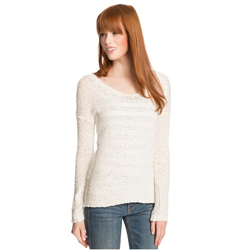 Aeropostale Womens Sheer Hi-Lo Knit Sweater