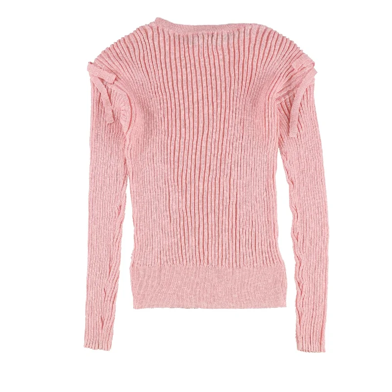 Bar Iii Womens Ribbed Knit Sweater