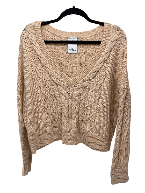 Cabi Misses Size Medium Tan Sweater