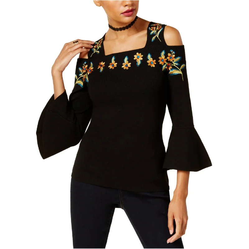 I-N-C Womens Cold Shoulder Knit Sweater