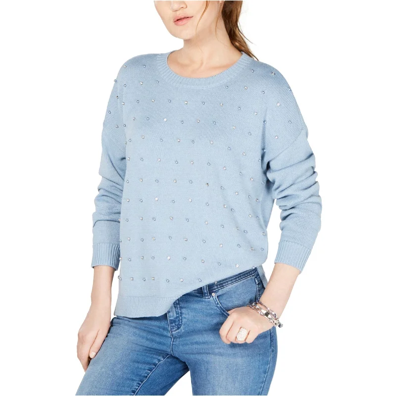 I-N-C Womens Pearl Rhinstone Knit Sweater