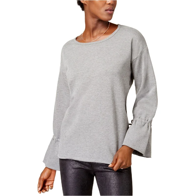 Kensie Womens Tie Sleeve Knit Sweater