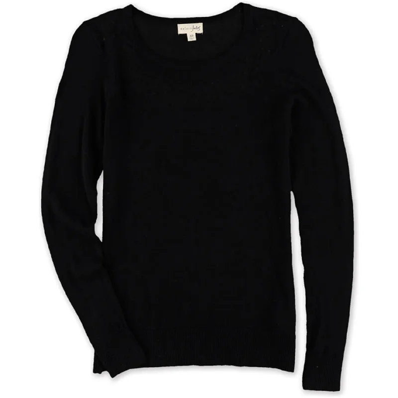 Maison Jules Womens Illusion Knit Sweater