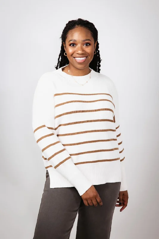 Miracle Striped Sweater for Women in Neutral | F147-NEUTRAL