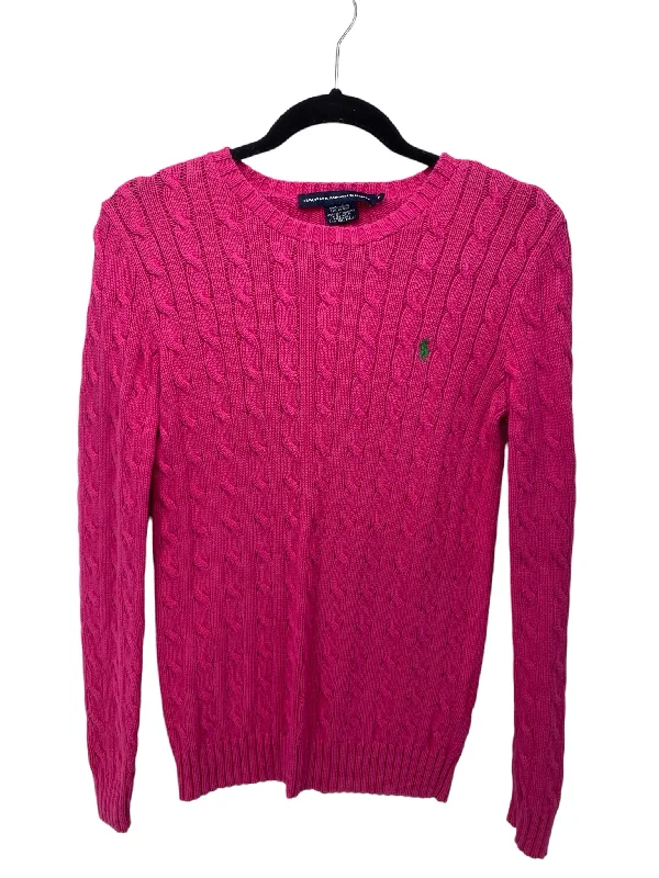 Ralph Lauren Misses Size Medium Pink Sweater