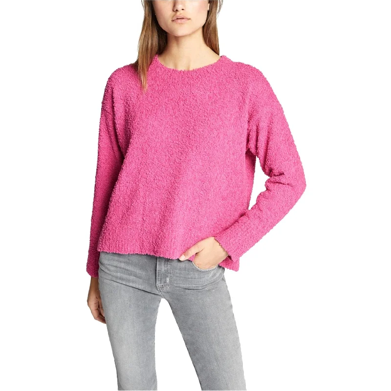 Sanctuary Clothing Womens Teddy Knit Sweater, Pink, Large