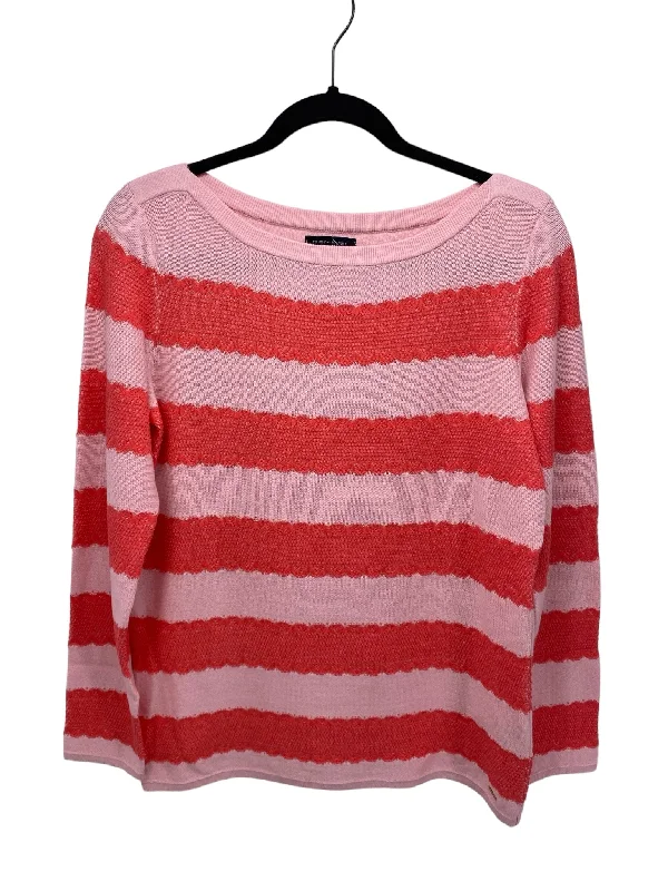 Tommy Hilfiger Misses Size Medium Pink Multi Sweater