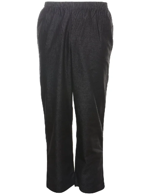 Black Denim Trousers - W26 L28