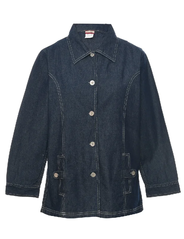 Dark Wash Denim Jacket - M