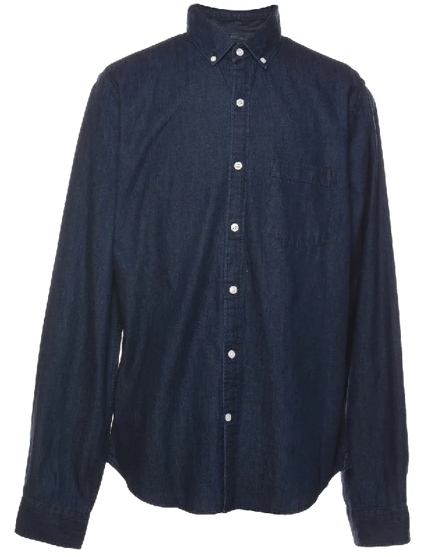 Dark Wash Denim Shirt - M