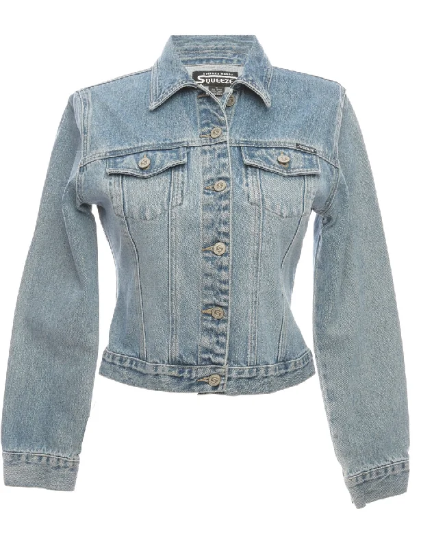 Denim Mid Wash Color jacket - S