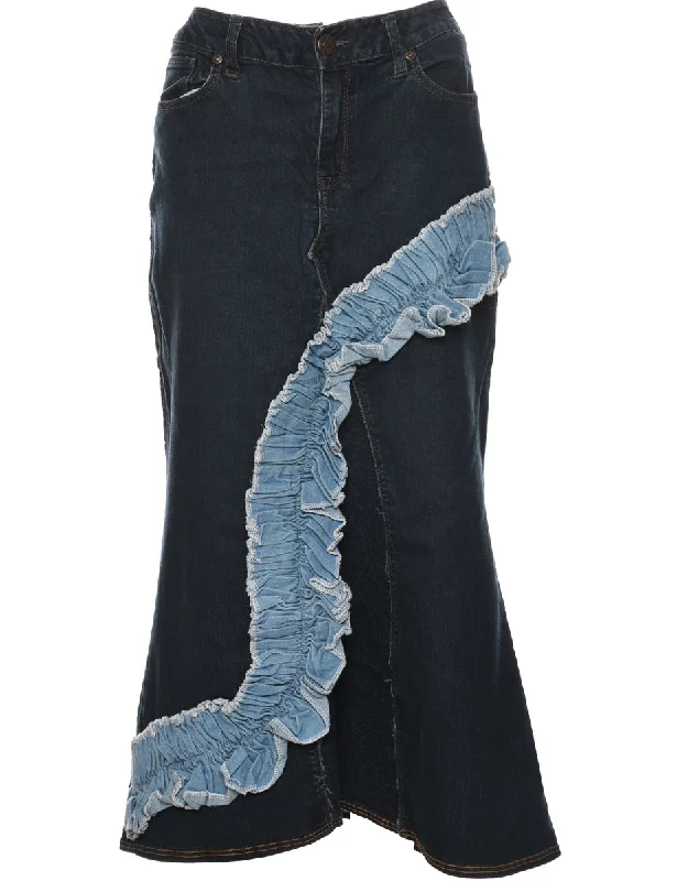 Indigo Denim Y2K Skirt - M