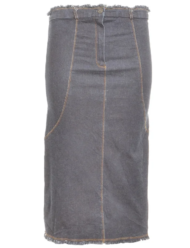 Indigo Denim Skirt - M