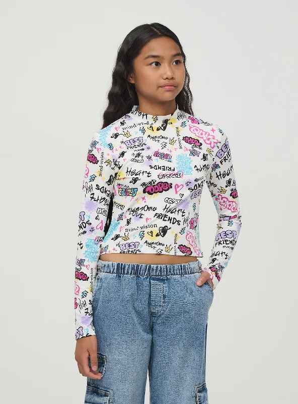 Girls's Long-sleeved T-shirt