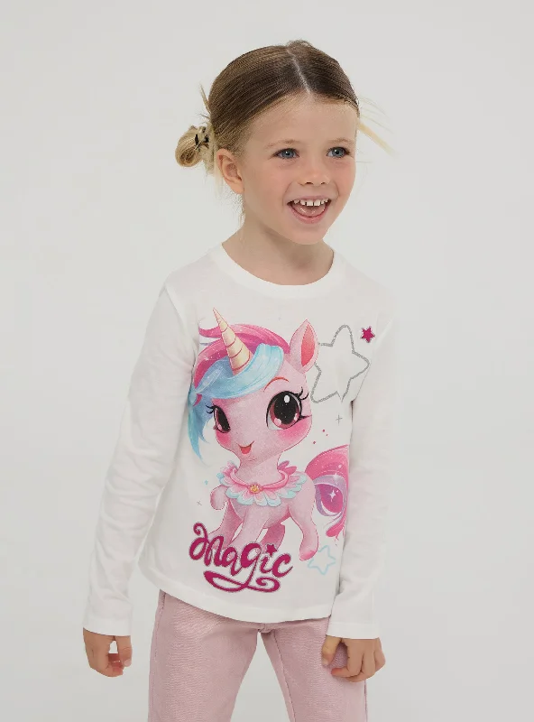 Girls's Long-sleeved T-shirt