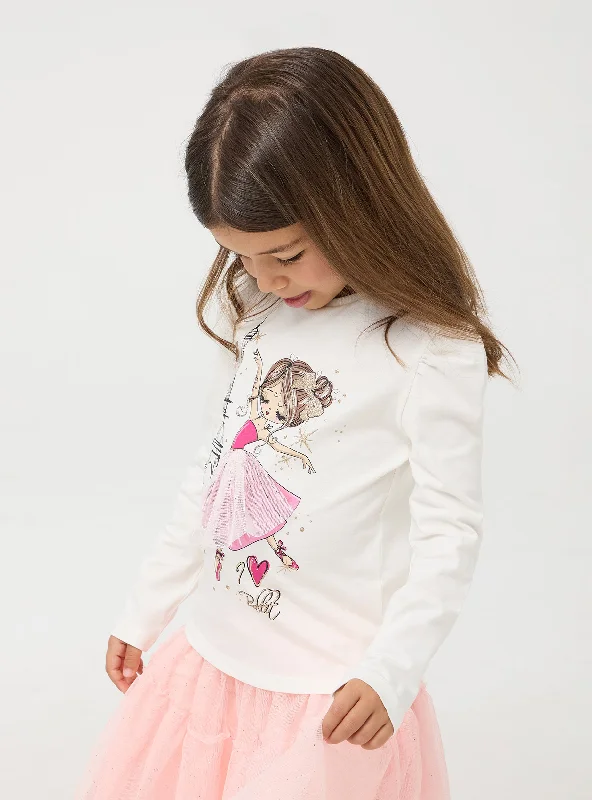 Girl's Long-sleeved T-shirt