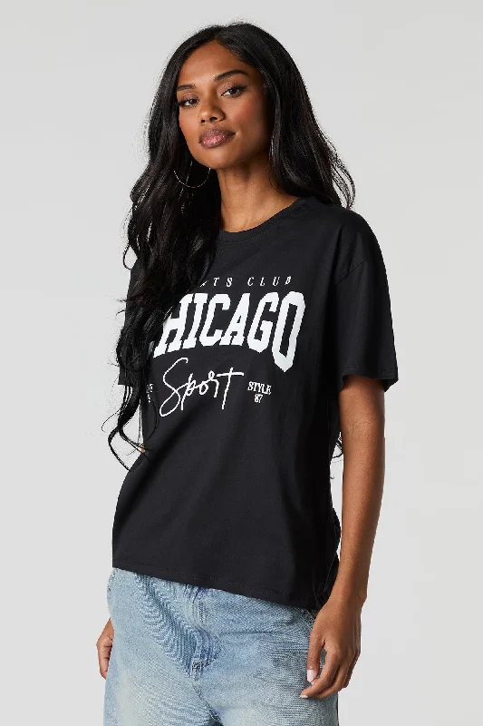 Chicago Graphic Boyfriend T-Shirt