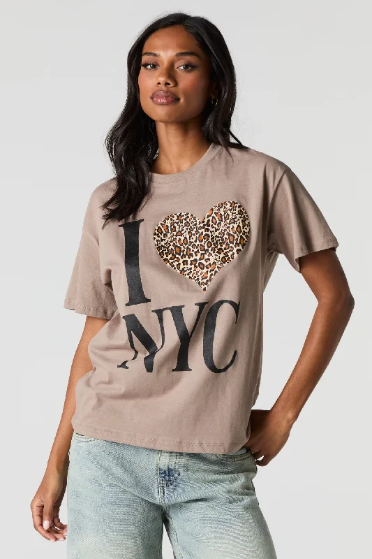 I Love NYC Graphic Boyfriend T-Shirt