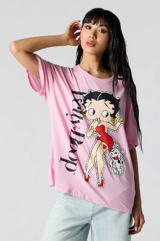 Betty Boop Graphic Boyfriend T-Shirt