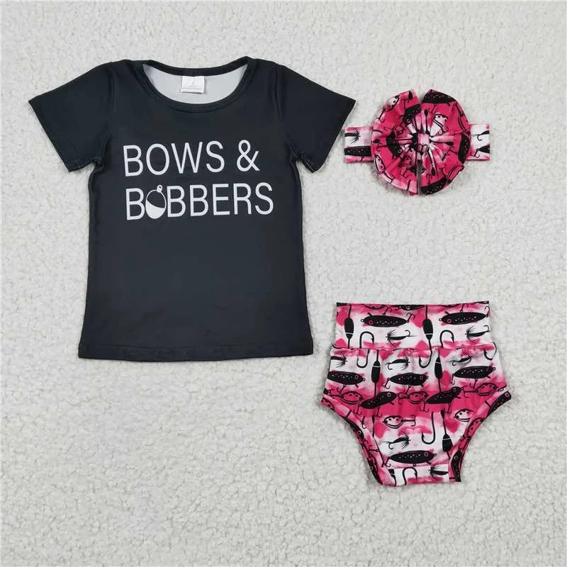 bows bobbers T-shirt briefs 3pcs Set GBO0072