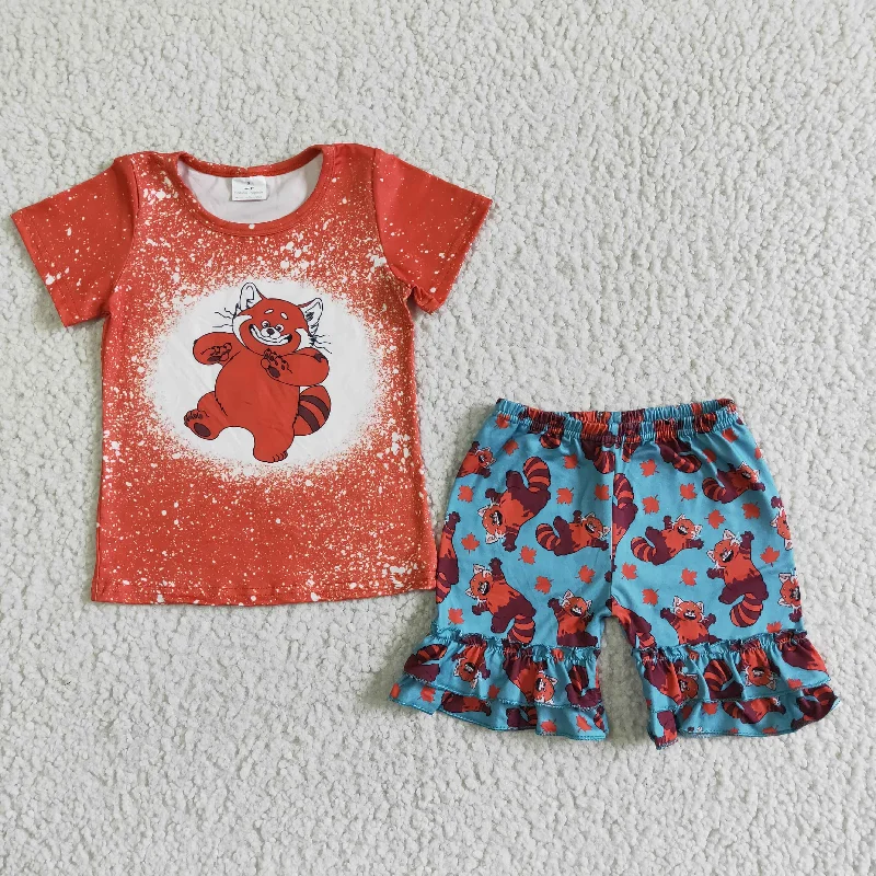 cartoon bear T-shirts Shorts Sets GSSO0078