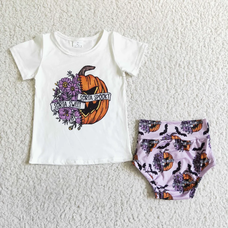 Halloween Pumpkin t-shirt briefs Set GBO0062