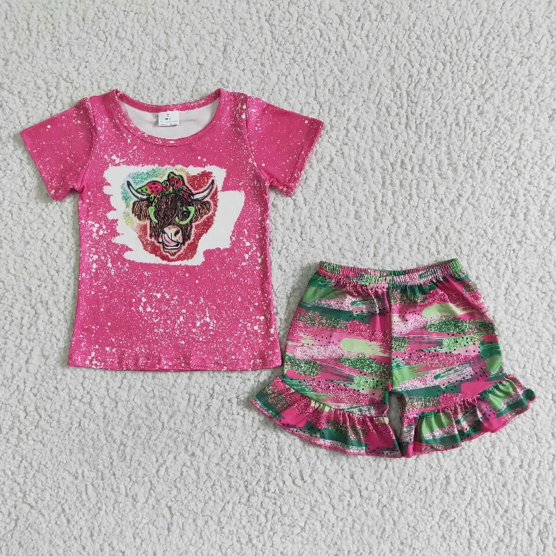 heifer rosy T-shirts Shorts Sets GSSO0074