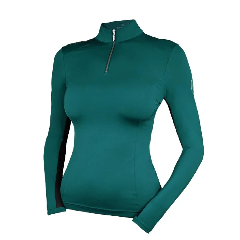 Equestrian Stockholm Air Breeze Long Sleeve Top Emerald