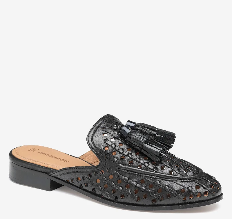 Johnston & Murphy Ali Woven Tassel Mule