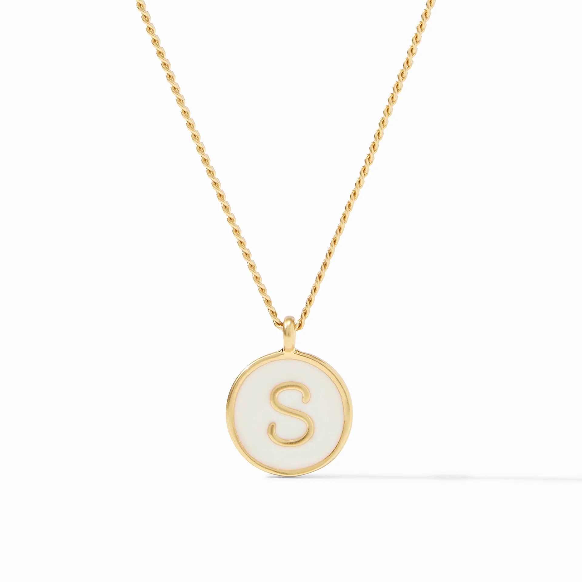 Julie Vos Monogram Solitaire Necklace